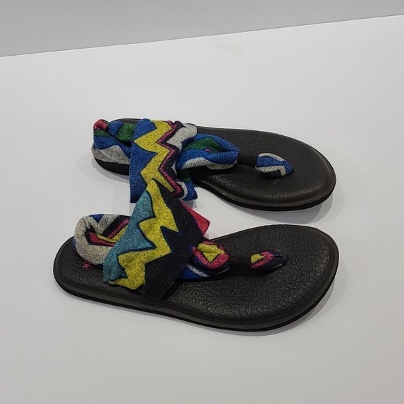 Sanuk Chevron ankle strap flip flop - Picture 2 of 10